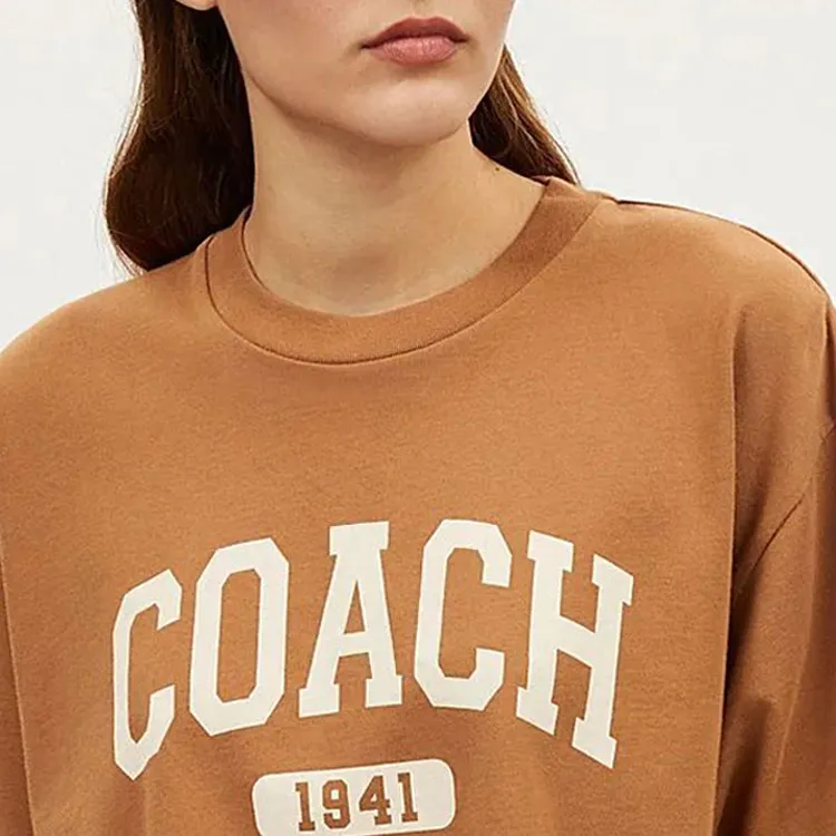 COACH SS24 T Shirt Women's Light Brown-3