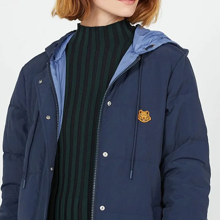 KENZO Down Jackets Women's Navy Blue-4