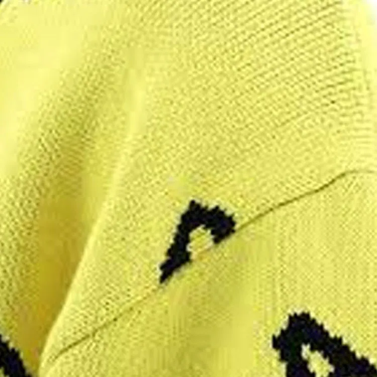 Balenciaga Allover Logo Knit Oversized Crewneck-5