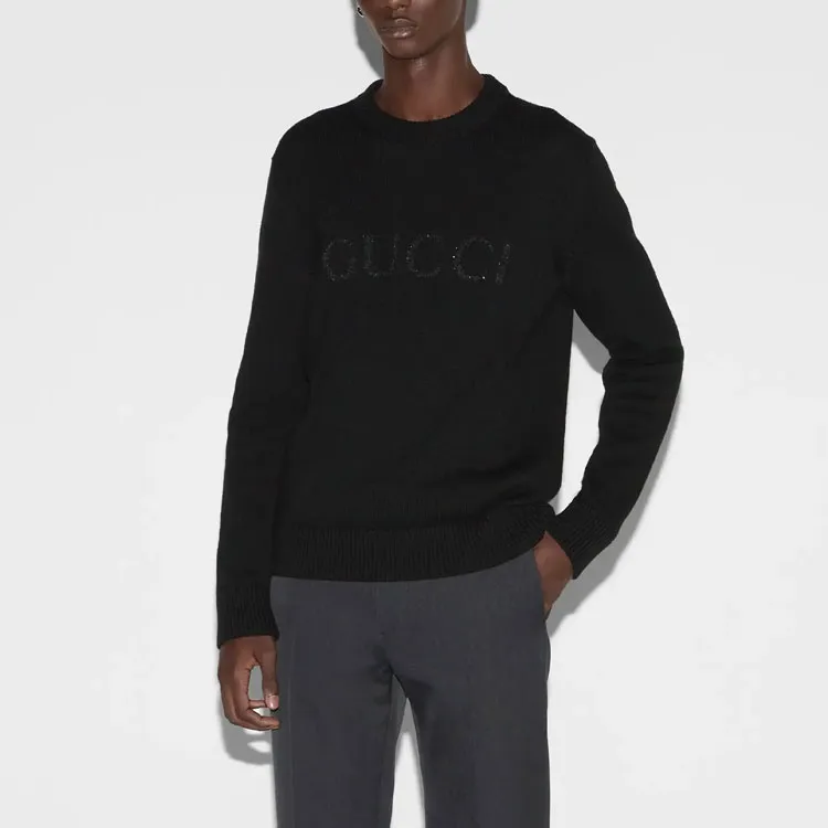 GUCCI Gg Sequinned Jumper-1