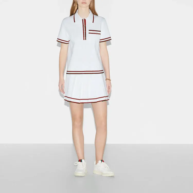 GUCCI SS24 Polo Shirt Women's Ivory White-1