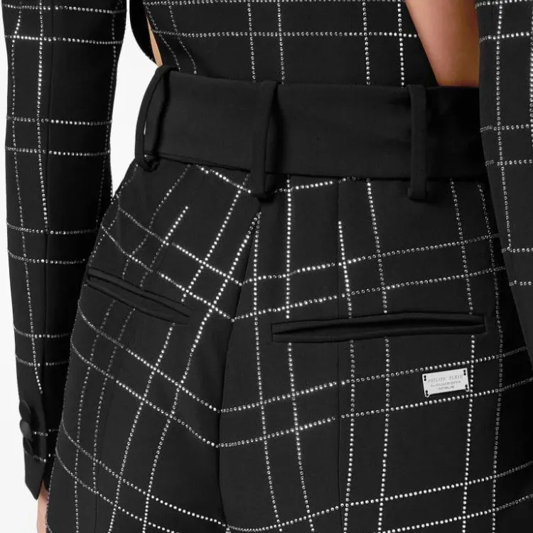 PHILIPP PLEIN Cady Strass Cut out Jumpsuit-4
