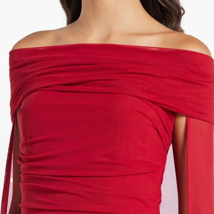 Talbot Runhof Off shoulder Gown-1