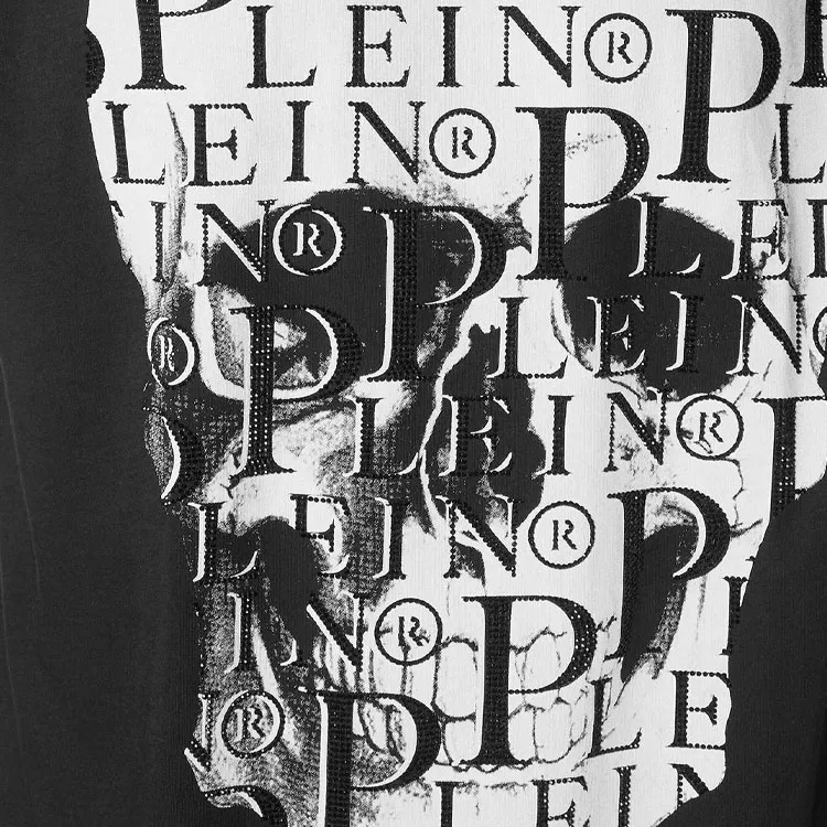 PHILIPP PLEIN Stones Skull T shirt-5