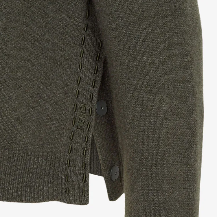 FENDI Turtleneck Long Sleeved Knitted Jumper-4