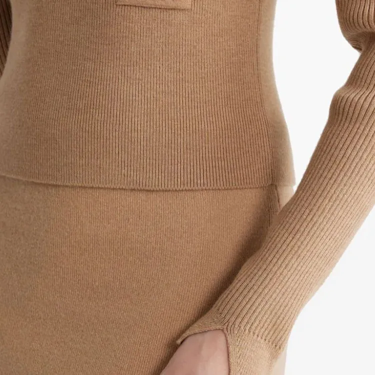 Patou Ribbed Roll neck Sweater-4