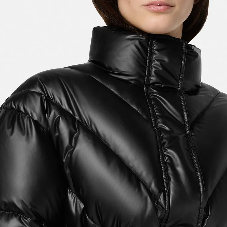 VERSACE JEANS COUTURE Baroque buckle Padded Jacket-4