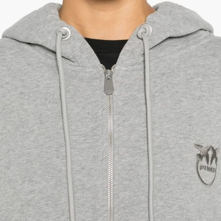 PINKO Love Birds Zip-up Hoodie-4