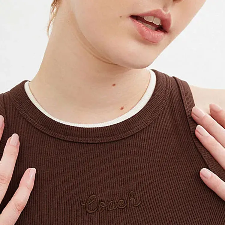 COACH SS34 Tank Top Women's Umber-3