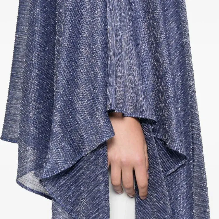 Talbot Runhof Semi sheer Metallic Cape-4