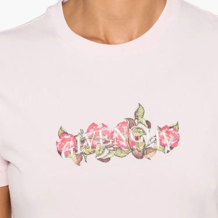 Givenchy Roses print Cotton T shirt-4