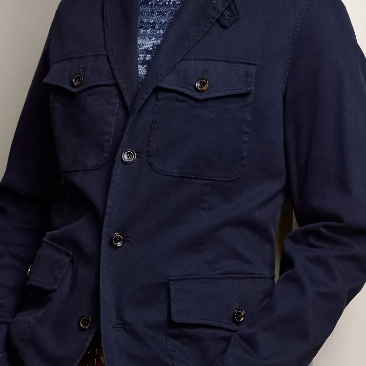 Ralph Lauren Purple Label SS24 Jackets Coats Men's Classic Deep Blue-4