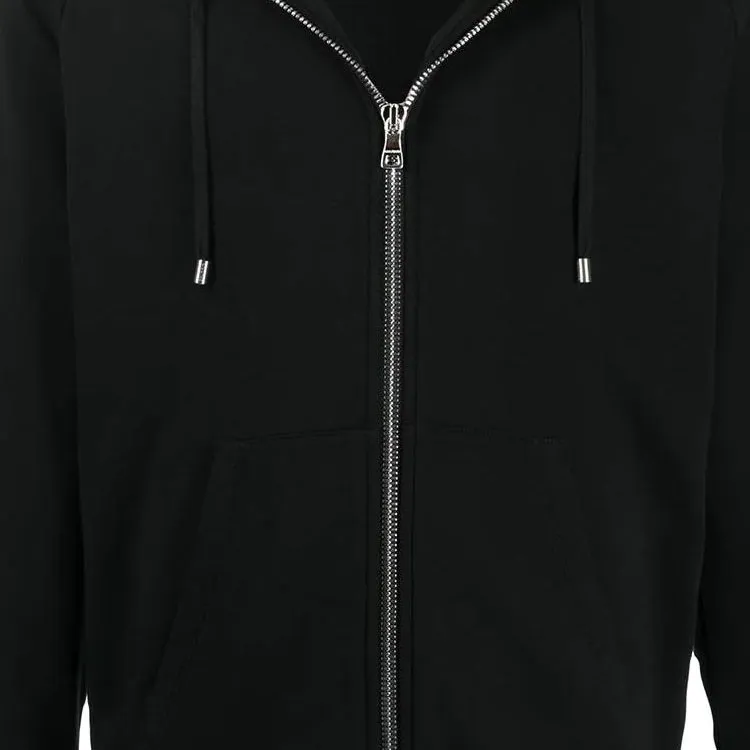 BALMAIN Embossed Logo panel Zipped Hoodie-4