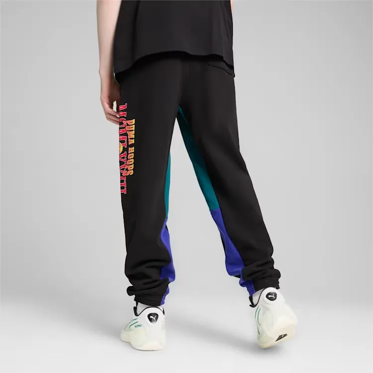 PUMA Basketball Collection Knitted Sweatpants Men's Black-3