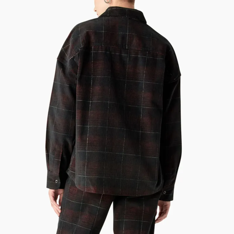 Dickies Shirts Women's Dark Red-2