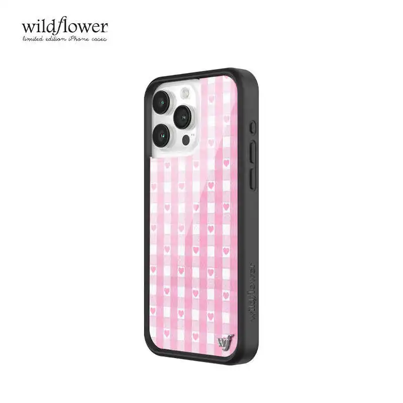 WILDFLOWER Rubber Material Cute Phone Cases Compatible With IPhone 16 Pro Max Refreshing-5