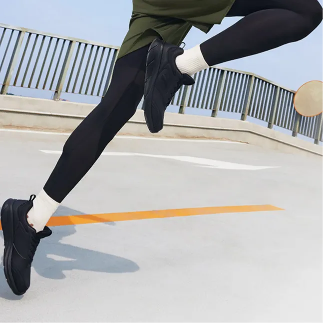 361° Cushioning Lightweight Low Top Casual Running Shoes Men's Obsidian Black-4