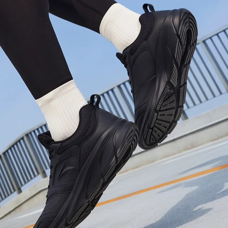 361° Cushioning Lightweight Low Top Casual Running Shoes Men's Obsidian Black-3