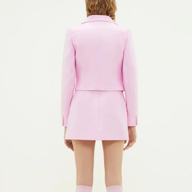 Courrèges Vinyl Reedition Skirt 'Rose'-1