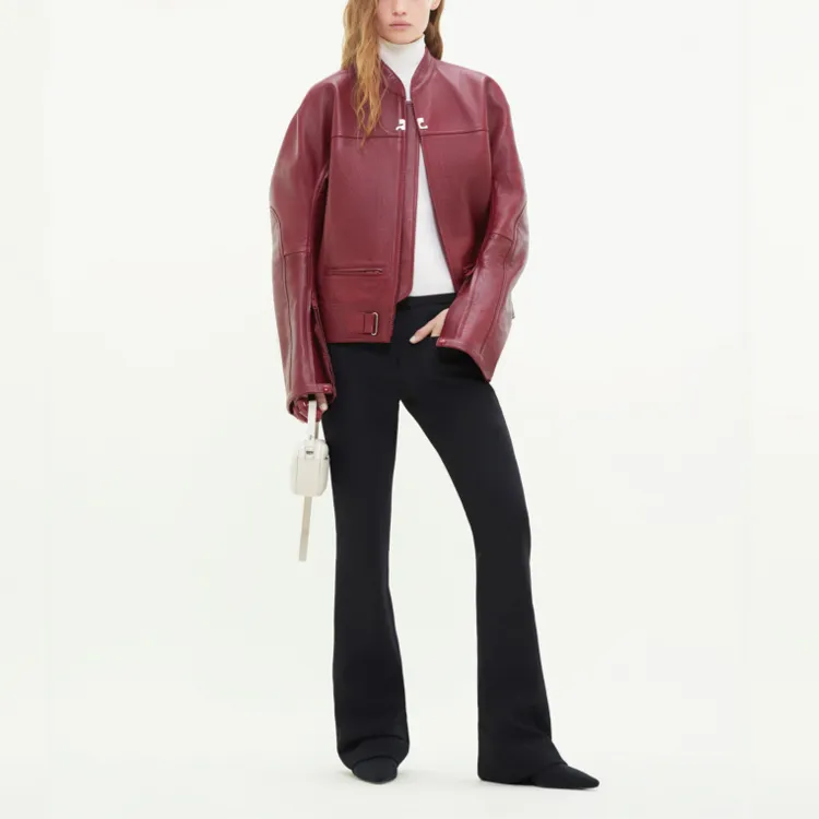 Courrèges Scuba Leather Bomber Jacket-2