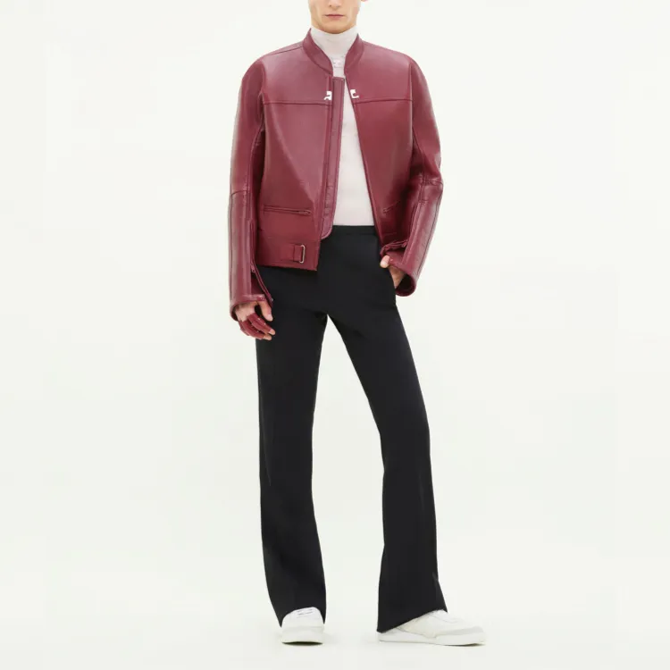 Courrèges Scuba Leather Bomber Jacket-1