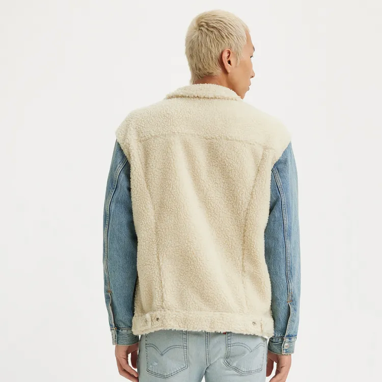 Levis Denim Jackets Men Blue White Multicolor-3