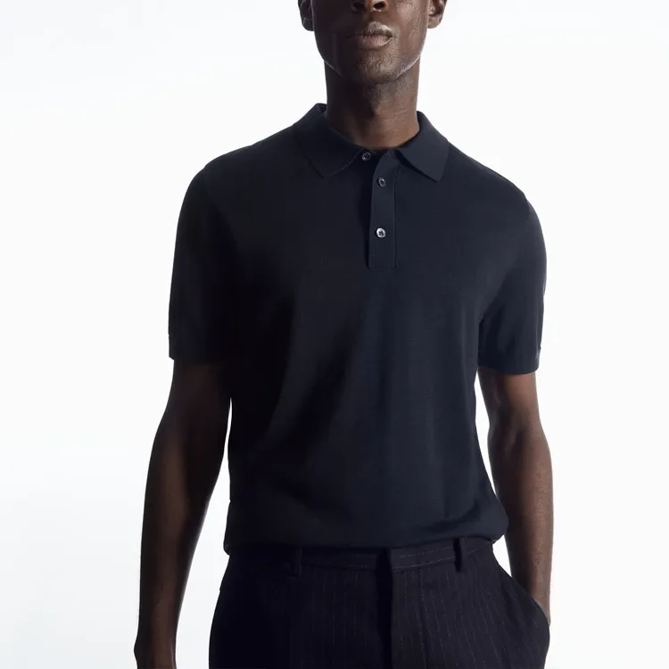 COS Polo Shirts Men Navy Blue-1