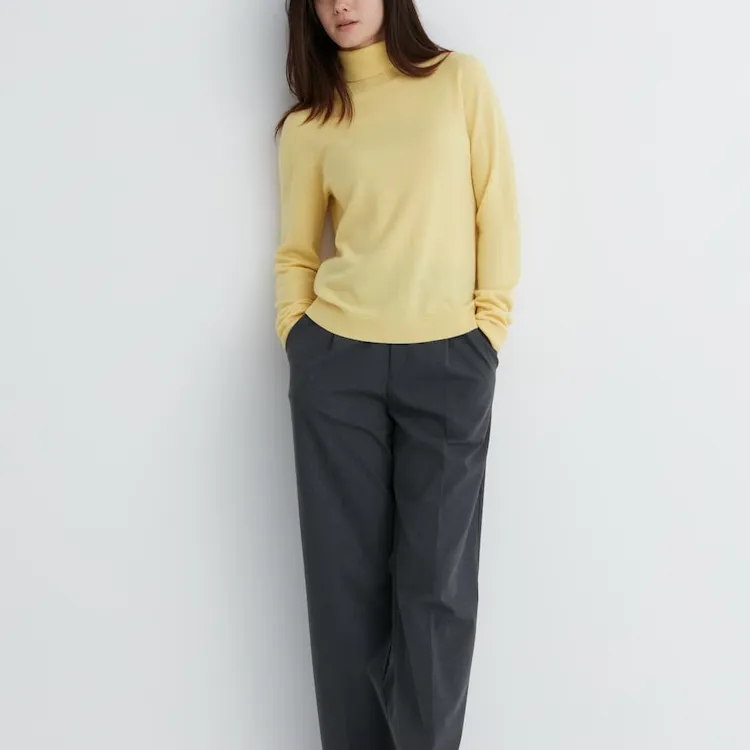UNIQLO Knitwear Women's 41 Apricot Yellow-1