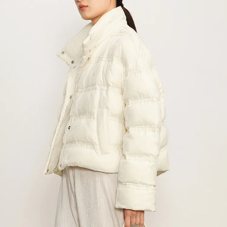 JZ Juzui FW23 Down Jacket Women's Ecru-3