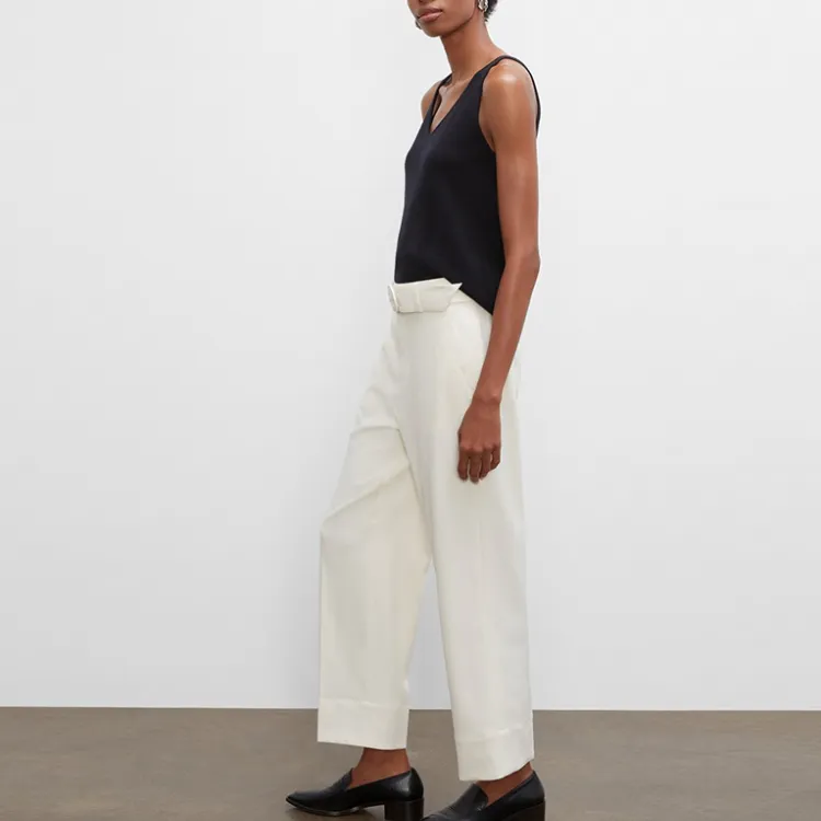 CLUB MONACO Casual Pants Women's Ecru-4