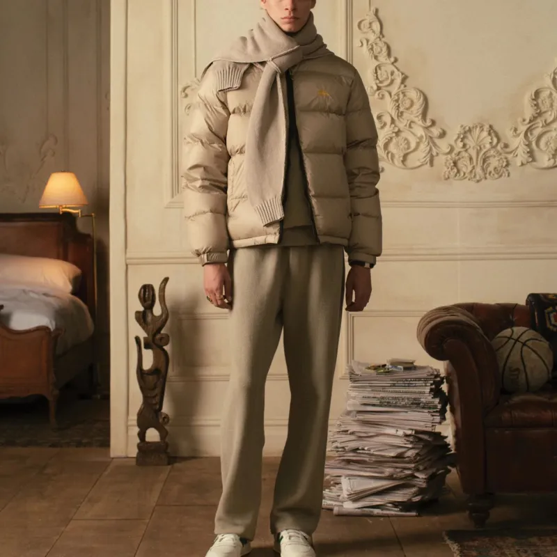 AIME LEON DORE Down Jacket Unisex Beige-1