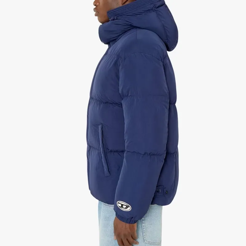 DIESEL Puffer Jacket Men's Blue-2
