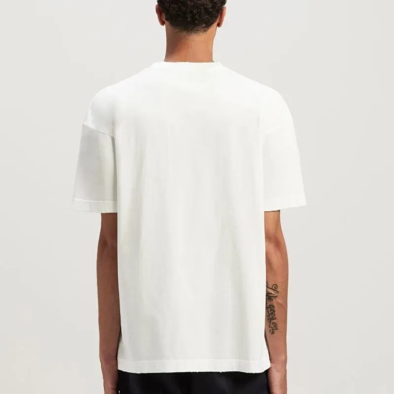 PALM ANGELS Slogan Print Cotton T Shirt-2