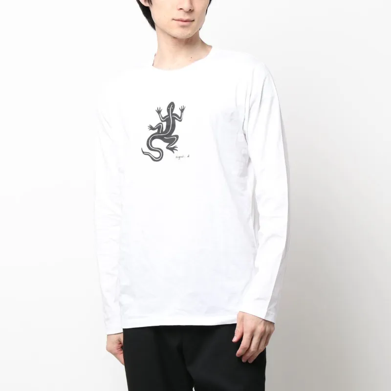Agnes B. Coulos Lizard print T shirt-1