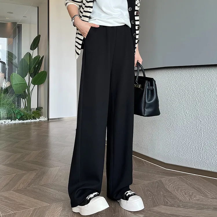 Lulupeach Casual Pants Women's Black-2