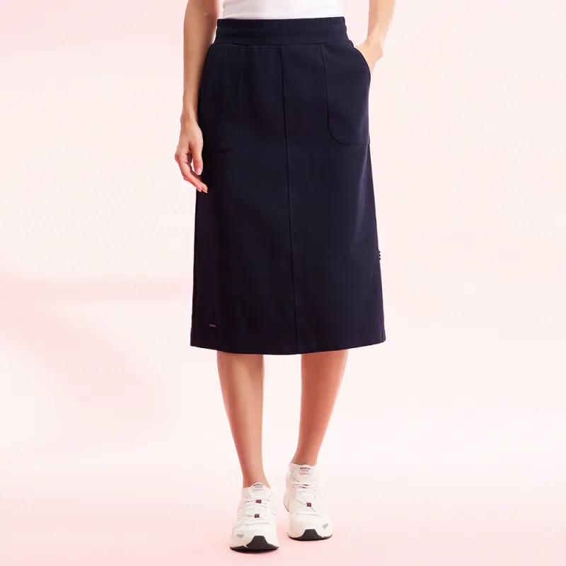 NAUTICA Casual Long Skirts Women's Navy Blue-2