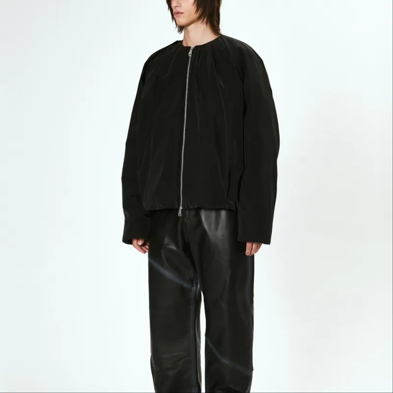 ADER ERROR Pleat detail Padded Bomber Jacket-4