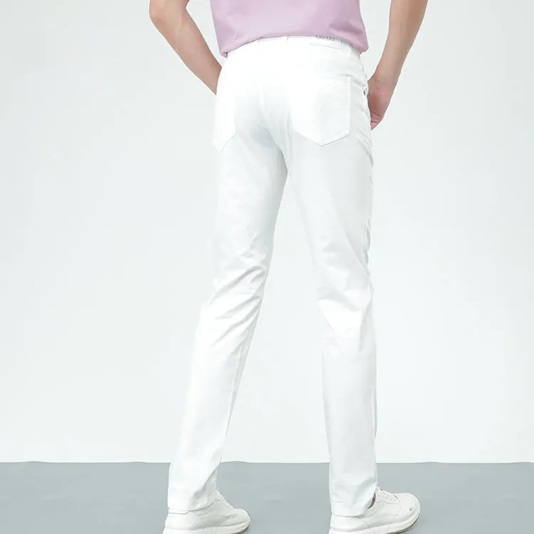 EDENBO Casual Pants Men White-2