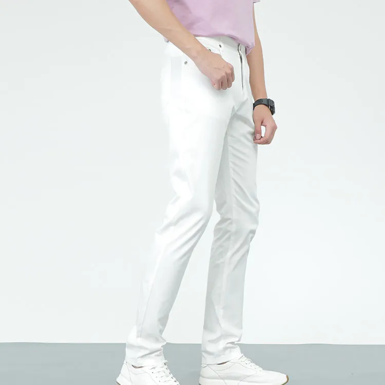 EDENBO Casual Pants Men White-1