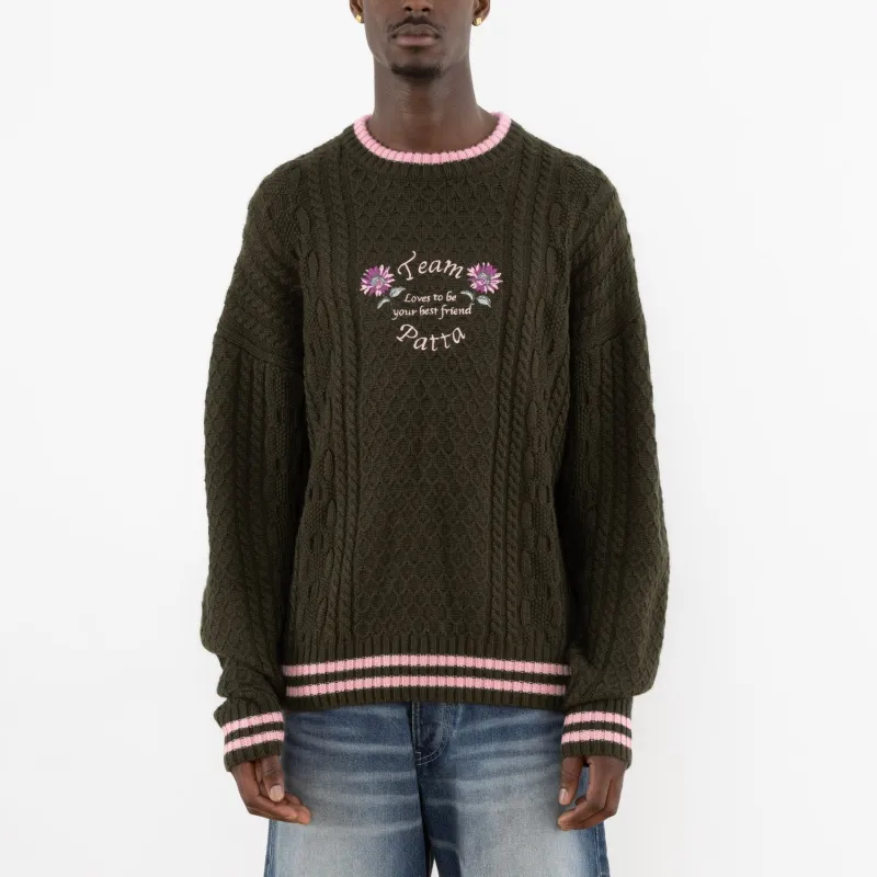 Patta Sweaters Men Dark Green-2