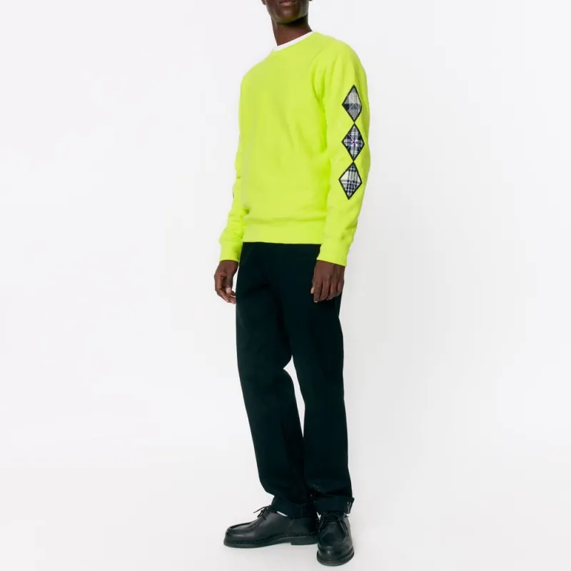 NOAH Argyle Appliqué Sweatshirt-2