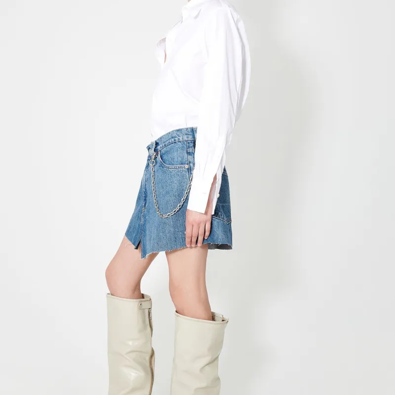 OUR LEGACY Medium wash Denim Skirt-3