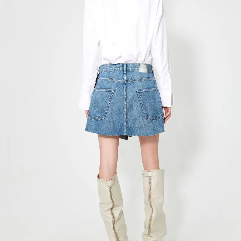 OUR LEGACY Medium wash Denim Skirt-4