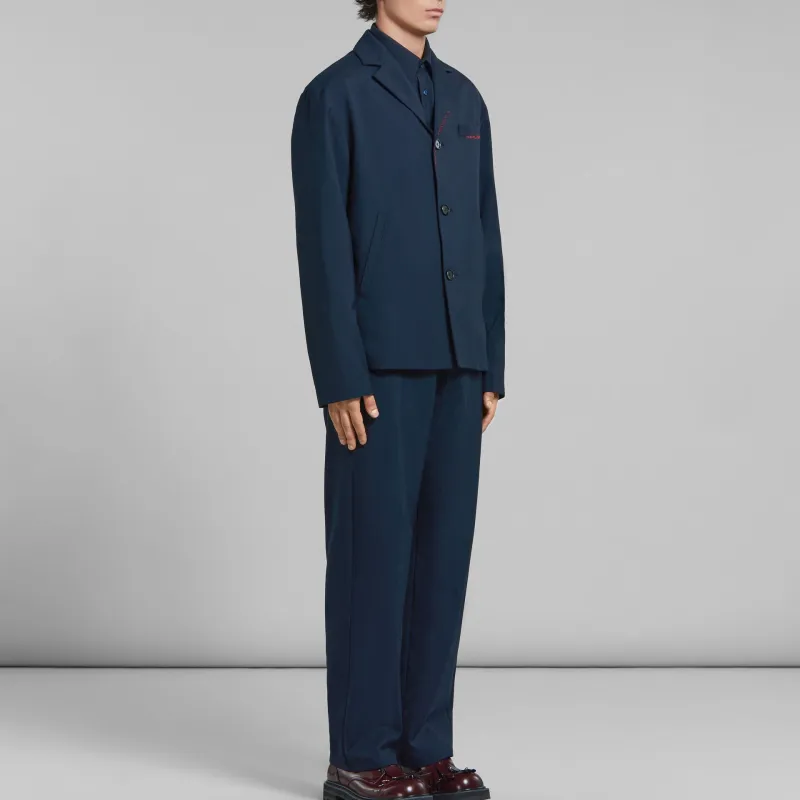 MARNI Wool Long Sleeve Pocket Shirt-3