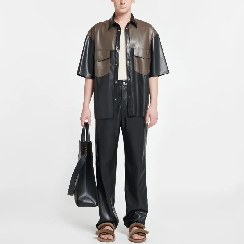 NANUSHKA Mance Faux leather Shirt-1