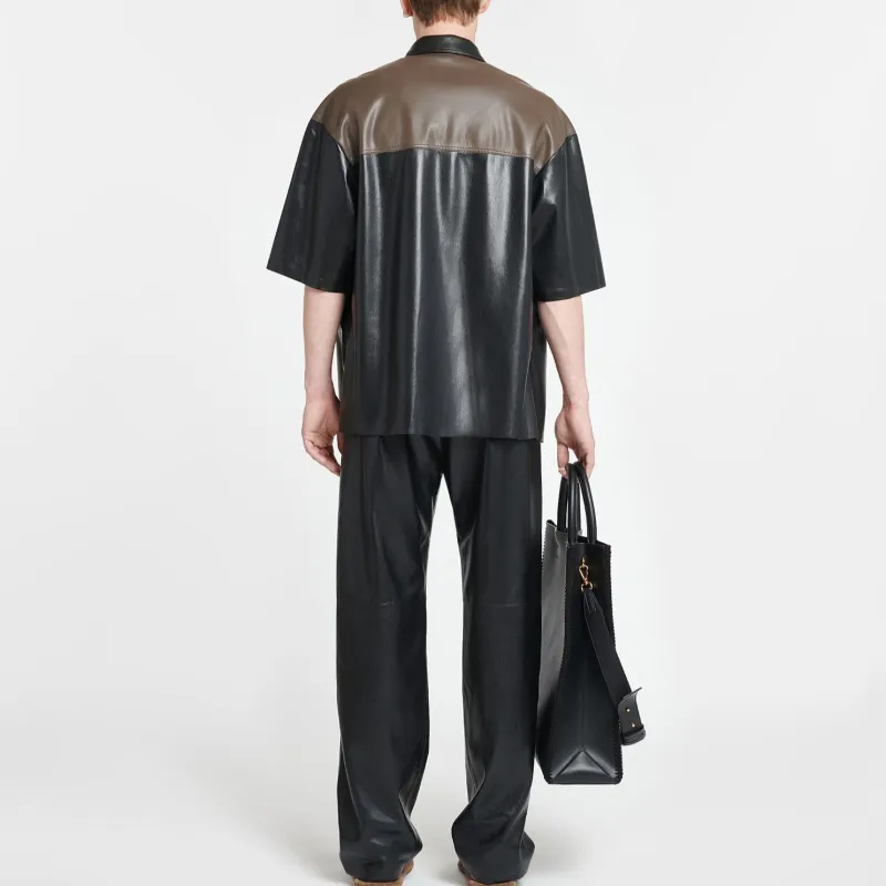 NANUSHKA Mance Faux leather Shirt-2