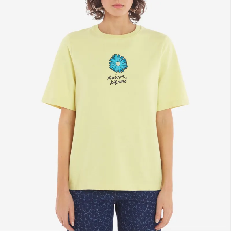 Maison Kitsune Floating Flower Cotton T shirt-2