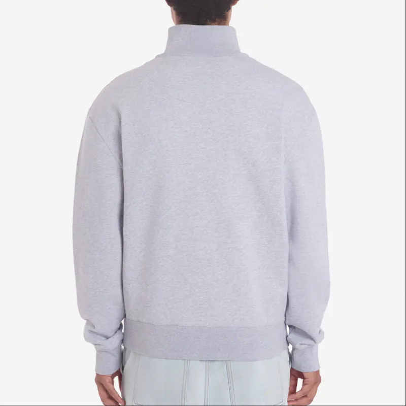 Maison Kitsune Fox Head Patch Half Zip Sweatshirt-3
