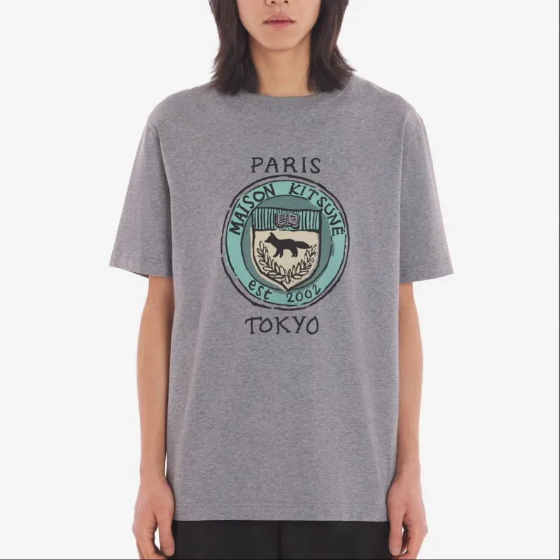 Maison Kitsune City Coins Crewneck T Shirt-2