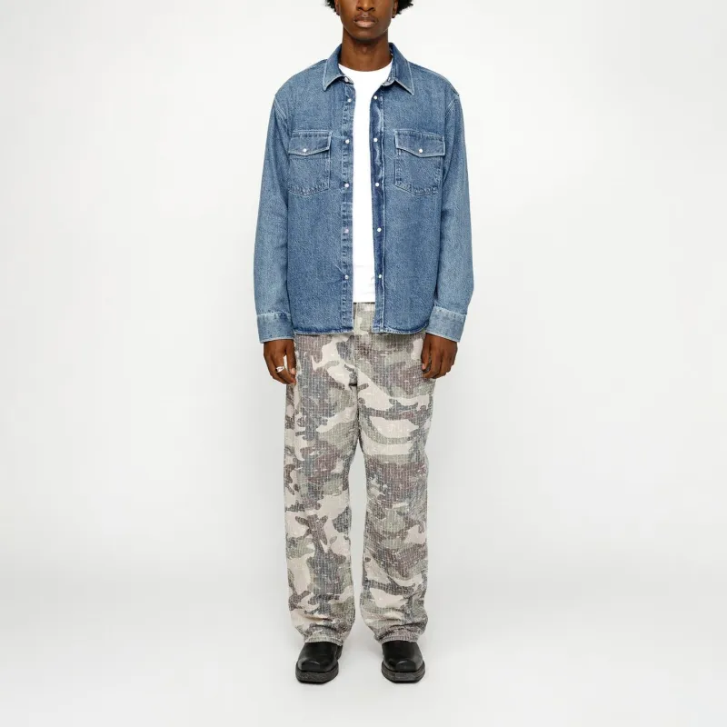 Stussy Boxy Western Denim Shirt-3